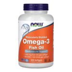 امگا 3 فیش اویل ناو فودز 200 عددی اصل آمریکا | NOW Foods Omega-3 Fish Oil 200 Softgels