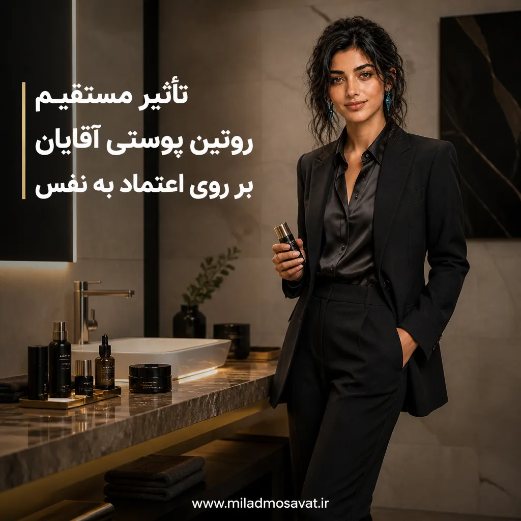 تأثیر مستقیم روتین پوستی آقایان بر روی اعتماد به نفس - مهرو بزرگکهر