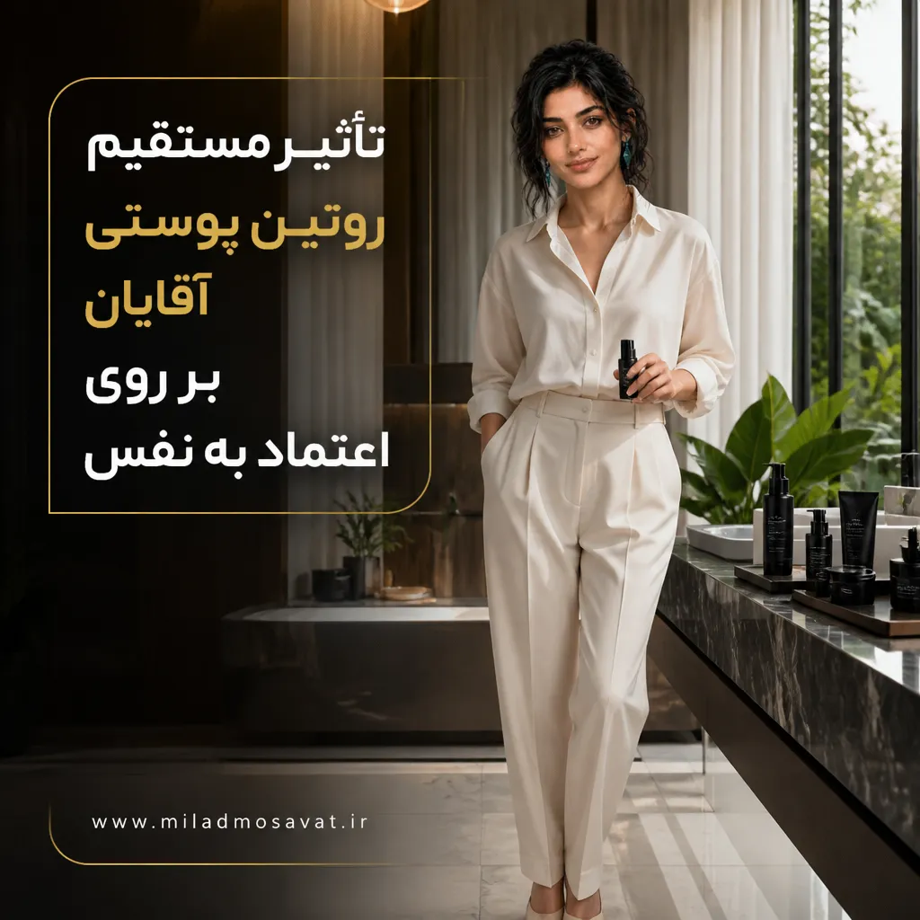 تأثیر مستقیم روتین پوستی آقایان بر روی اعتماد به نفس - مهرو بزرگکهر