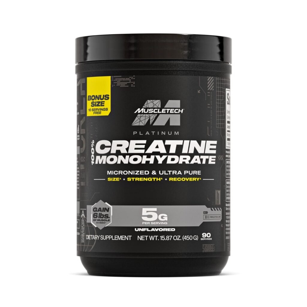 کراتین پلاتینیوم ماسل تک 450 گرم | Micronized Creatine Monohydrate 450g